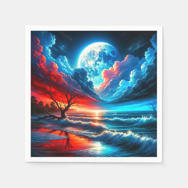 Mondlicht Serviette (Vorderseite)