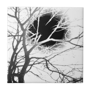 Mondlicht-Silhouette Fliese