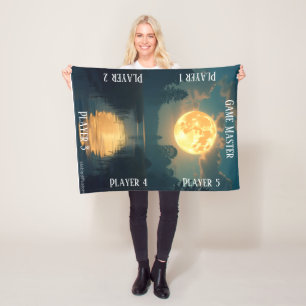 Mondlicht-Sumpf-TTRPG-Tischplatten-Gaming-Board Fleecedecke