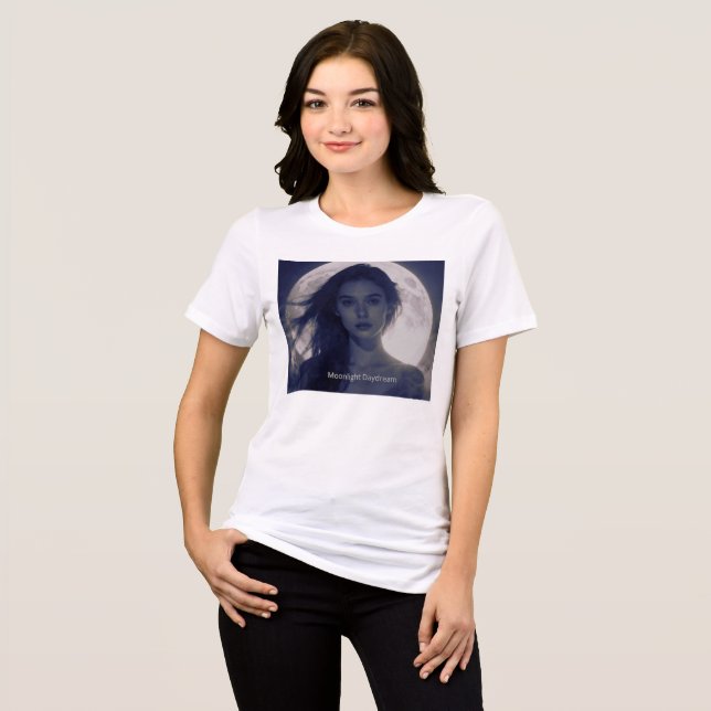 Mondlicht-Tagtraum Tri-Blend Shirt (Vorderseite voll)