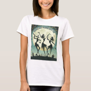 Mondlicht-Tanz - Spooky Hexe Trio unter der vollen T-Shirt