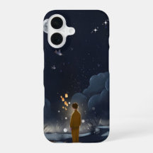 Mondlicht-Träume – iPhone 16 Hülle | Nachthimmel-I