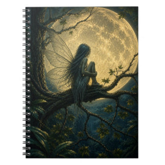 Mondlicht-Tropenwald-Feennotebook Notizblock