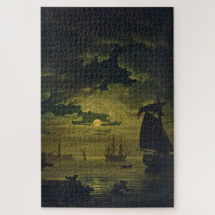 Mondlicht über Palermo High-Fidelity Fine Art Puzzle