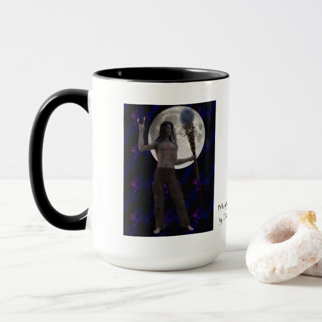 Mondlicht und Magick Tasse (Mit Donut)
