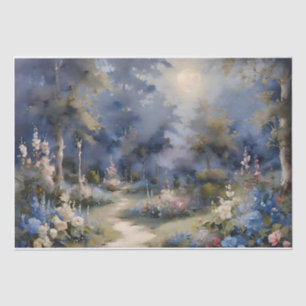 Mondlicht Verzauberte Garten Decoupage Seidenpapier