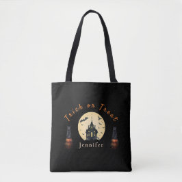 Mondlicht-Villa Halloween-Katze