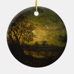 Mondlicht (von Ralph Albert Blakelock) Keramik Ornament