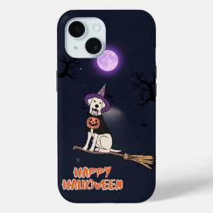 Mondlicht-Welpe – Halloween-Hund im Hexenhut Case-Mate iPhone Hülle