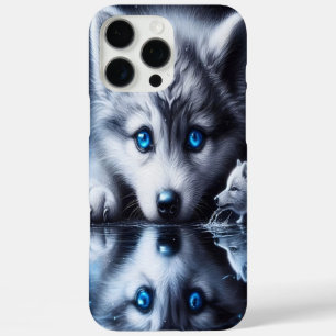 Mondlicht-Wolf-Naturkunstwerk iPhone 16 Pro Max Hülle