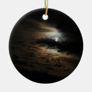Mondlicht Wolken Night Sky Foto Keramik Ornament