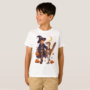 Mondlicht-Zauberer & Mononykus Halloween T-Shirt