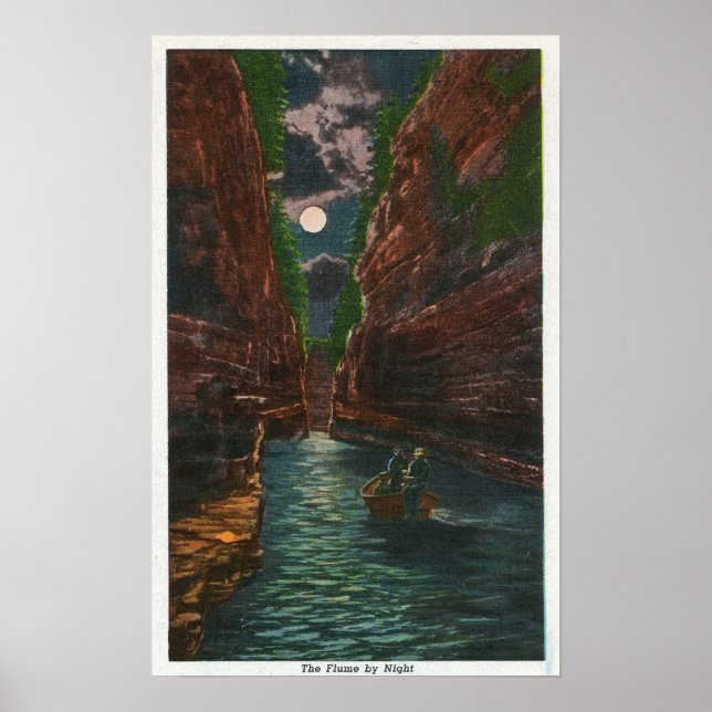 Mondlichtansicht des Flume Poster (Vorne)