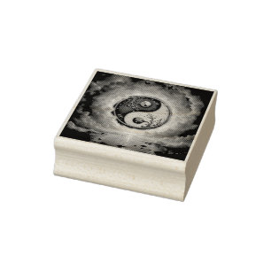 Mondlichtbalance – Yin Yang des ewigen Lichts. Gummistempel