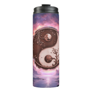 Mondlichtbalance – Yin Yang des ewigen Lichts. Thermosbecher