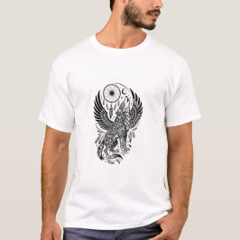 Mondlichtgeheul – Wolfgeist mit Traumfängerflügeln T-Shirt