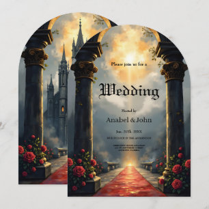 Mondlichtiger Gang ewiger Gelübde –Gothic Hochzeit Einladung