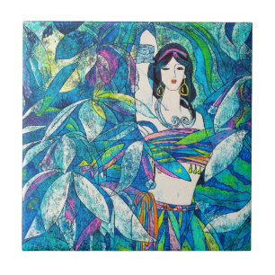 Mondlichtlied Hao Ping orientalische abstrakte Dam Fliese