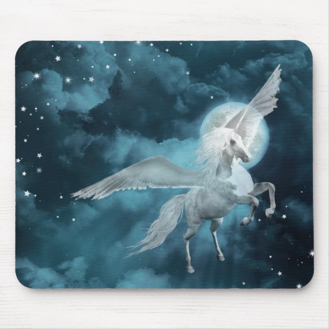 Mondlichtpegasus Mousepad (Vorne)