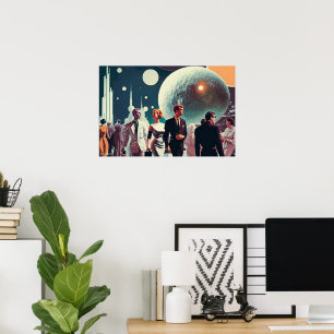 Mondlichtplakat (mit Zeichnend Motherboard-Logo) Poster