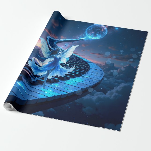 Mondlichtprobe – Tanzen im Mondlicht.  Geschenkpapier (Ungerollt)