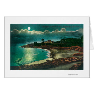 Mondlichtsicht auf die Vue de l'EauSanta Cruz, CA