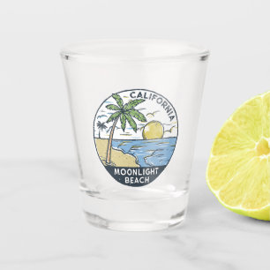 Mondlichtstrand San Diego Kalifornien Vintage Schnapsglas