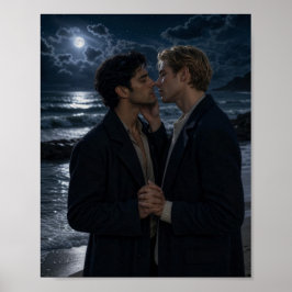 Mondlichtübergabe | Schwules Kunstprojekt Poster