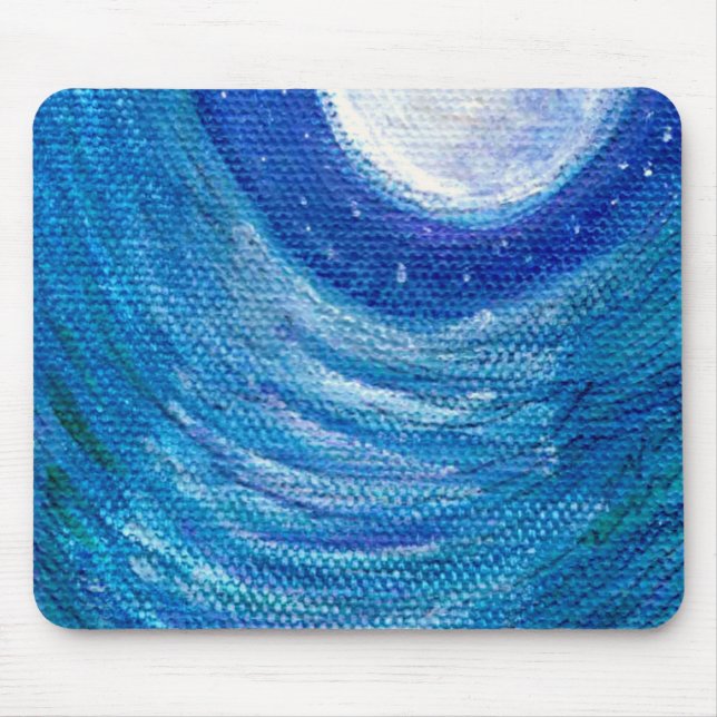 Mondlichtwellen und Wirbel Mousepad (Vorne)