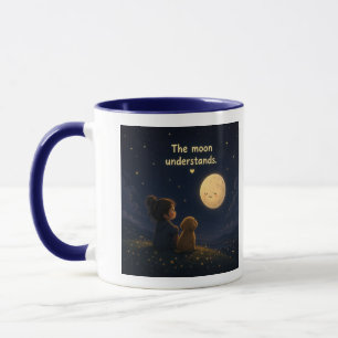 Mondliebhaber himmlisches Geschenk Tasse