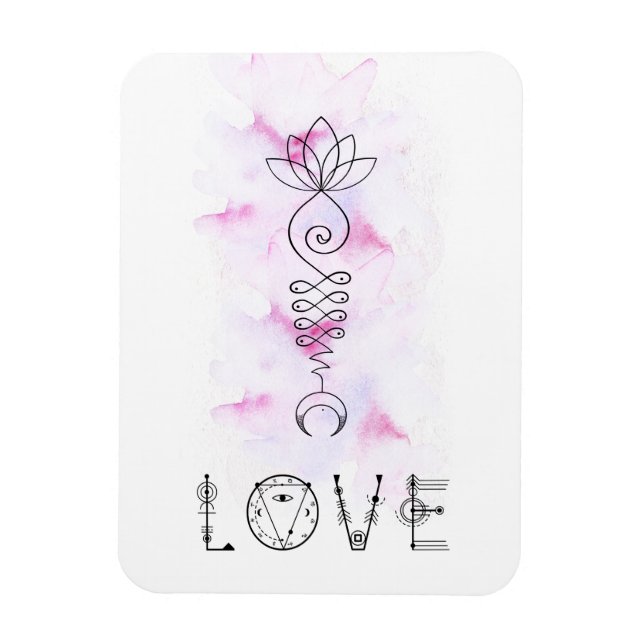 *~* Mondlotus Weg nach Nirvana Magnet (Vertikal)