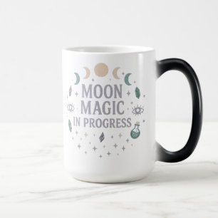 Mondmagie in Arbeit Celestial Witch Boho Dekor Verwandlungstasse