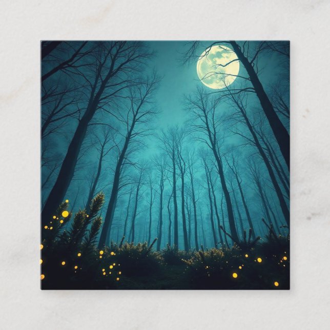 Mondmagie Quadratische Visitenkarte (Vorderseite)