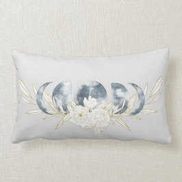 Mondmagnete Mondphase und Blumenmuster Lendenkissen