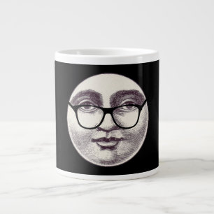 Mondmann im Vintage-Look mit Vollgesichtbrille Jumbo-Tasse