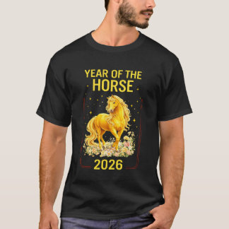 Mondneujahr 2026 Chinesische Neujahrsdekorationen T-Shirt