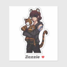 Mondneujahr - Jahr des Tigers Aufkleber