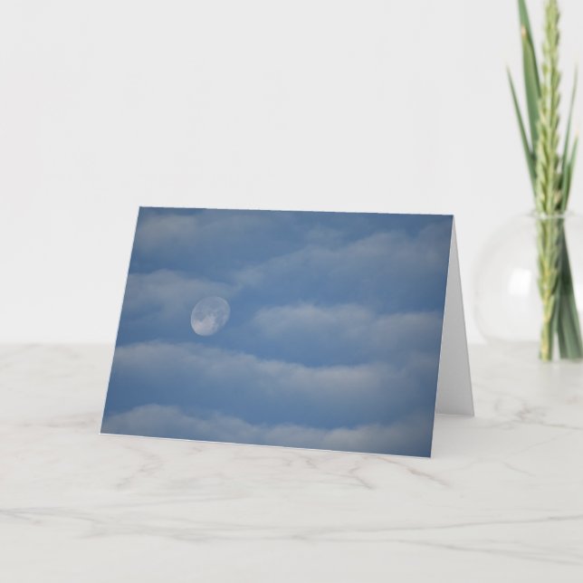 Mondnotecards Karte (Vorderseite)