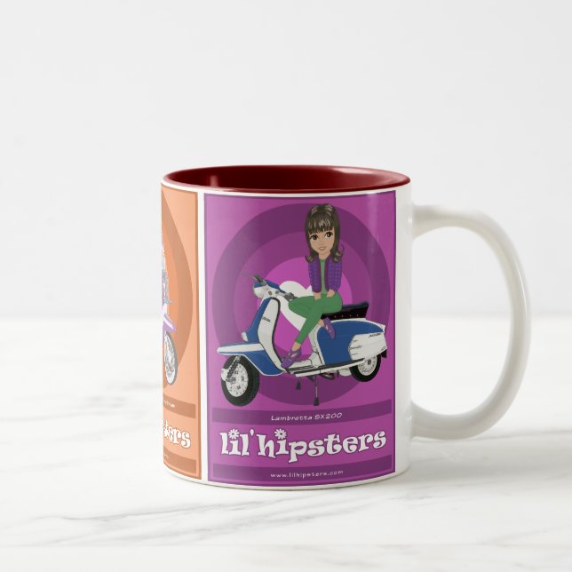 Mondo Lambretta Zweifarbige Tasse (Rechts)
