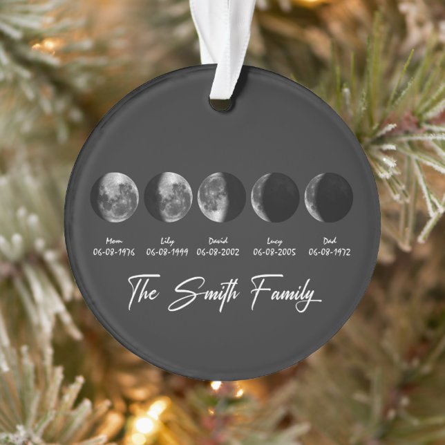 Mondphase Die Familie Smith – Benutzerdefinierte N Ornament (Baum)