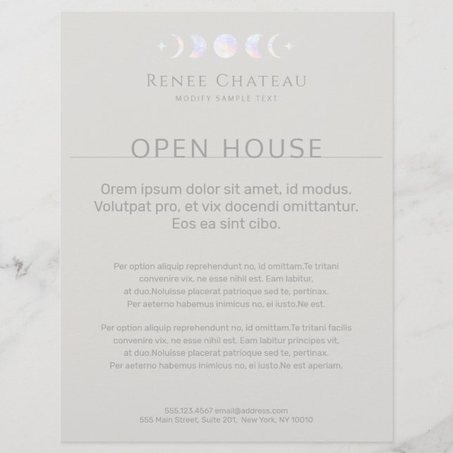 Mondphase Flyer (Vorne)