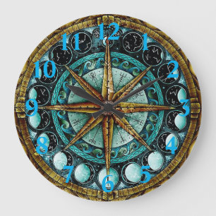 Mondphasen Große Wanduhr