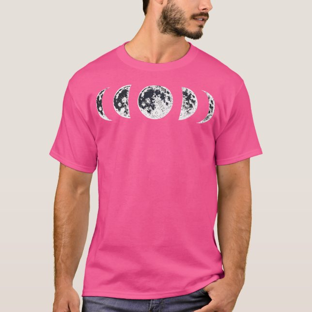 Mondphasen Mondkalender T-Shirt (Vorderseite)