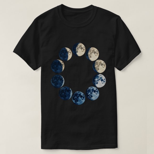 Mondphasen T-Shirt (Design vorne)