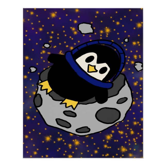Mondpinguin Poster (Vorderseite)