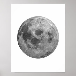 Mondplakat, Mondwand, Vollmond-Poster Poster