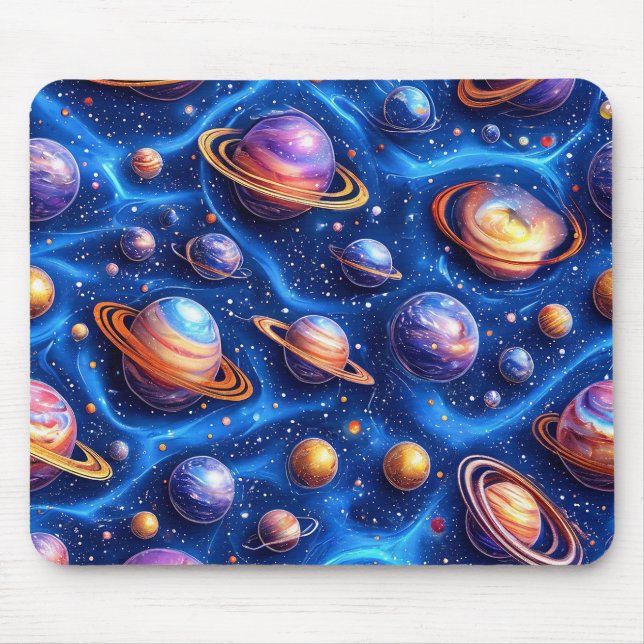 Mondplaneten-Galaxie Mousepad (Vorne)