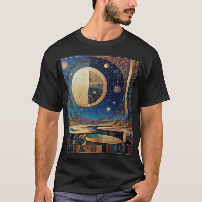 Mondreflektionen: Majestic Moon und Celestis T-Shirt (Vorderseite)