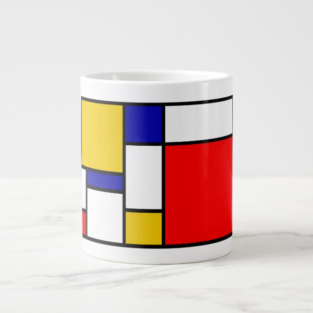 Mondrian 2 Jumbo-Tasse (Vorderseite)