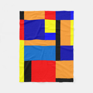 Mondrian #35 fleecedecke
